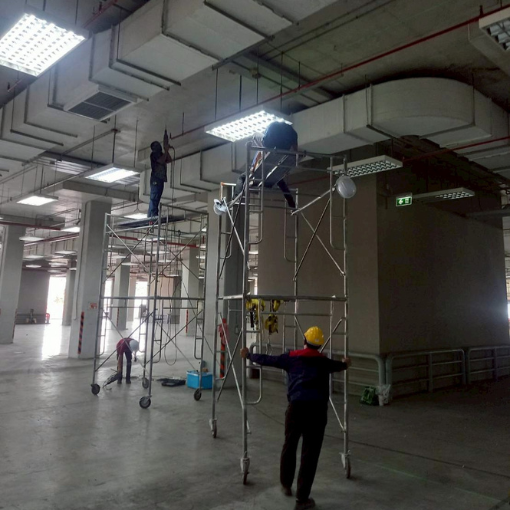 งานติดตั้งระบบไฟฟ้าสำหรับคลังสินค้า,Electrical Installation for Buildings,Site :  Kerry Express , Chonburi