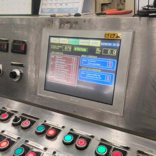 เปลี่ยนจอTouchscreenและติดตั้งจอ Touchscreen,Replace touchscreen display and install the new touchscreen monitor,Site : DONGKUK STEEL (THAILAND) COMPANY LIMITED , Chonburi