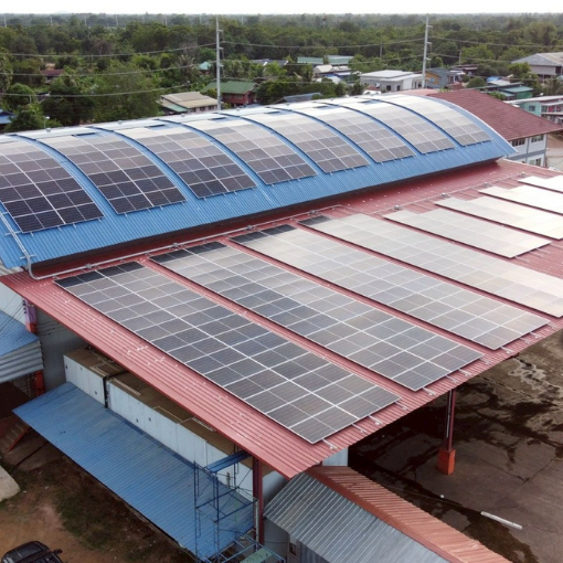 โครงการติดตั้งระบบโซล่าร์เซลล์ขนาด 250 kW,Installation Project for a 250 kW Solar Panel System,Site : Siam Kamiar, Sa Kaeo